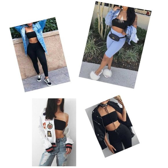 3pcs SET Strapless Bandeau Padded Tube Top Bra Stretch Non-slip - Picture 7 of 8